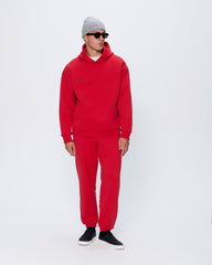 Mens 365 Heavyweight Hoodie—Goji Red
