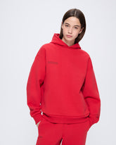 Womens 365 Heavyweight Hoodie—Goji Red