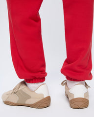 Womens 365 Heavyweight Track Pants—Goji Red