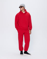 Mens 365 Heavyweight Track Pants—Goji Red