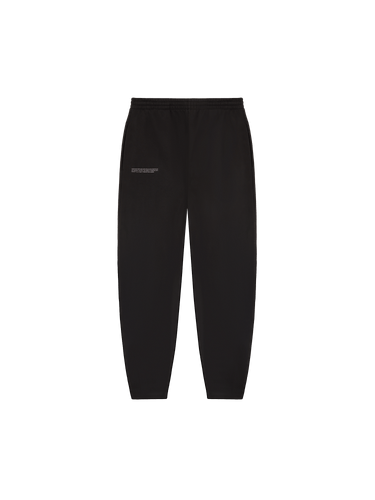 Mens Heavyweight Barrel-Leg Track Pants—black
