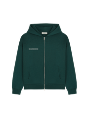 Womens 365 Heavyweight Two-Way Zip-Through Hoodie—Foliage Green