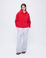 Womens 365 Midweight Hoodie—Goji red