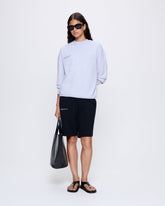 Womens 365 Midweight Long Shorts—black