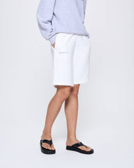 Womens 365 Midweight Long Shorts—off-white