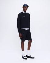 Mens 365 Midweight Long Shorts—black