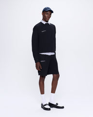 Mens 365 Midweight Long Shorts—black