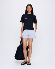 Womens 365 Midweight Shorts—grey marl