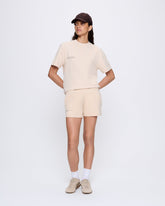 Womens 365 Midweight Shorts—sand