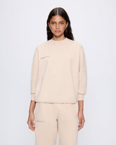 Womens 365 Midweight Sweatshirt—sand