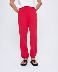 Womens 365 Midweight Track Pants—Goji red