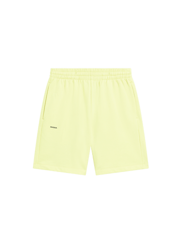 Mens 365 Midweight Mid Length Shorts—Soft Lime