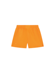 Womens Cotton Poplin Shorts—Saffron Orange