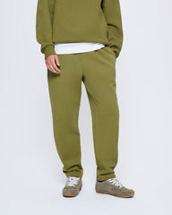 Womens Heavyweight Barrel-Leg Track Pants—highland green