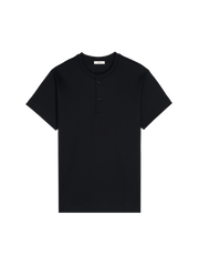 Womens DNA Henley T-Shirt—black