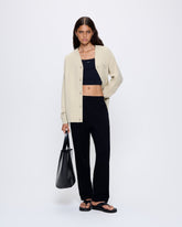 Womens DNA Knitted Straight Leg Track Pants—black