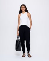 Womens DNA Knitted Track Pants—black