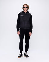 Mens DNA Knitted Track Pants—black