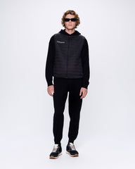 Mens DNA Knitted Track Pants—black