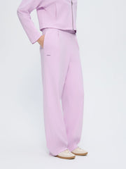 Womens Double Jersey Pleated Trousers—Crocus Purple