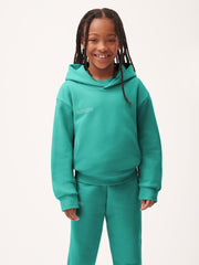 Kids' 365 Midweight Hoodie—Malachite Green