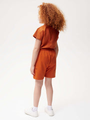 Kids' 365 Midweight Long Shorts—cinnamon orange