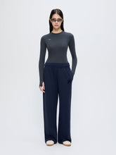 Womens Straight Leg Track Pants—Midnight Navy