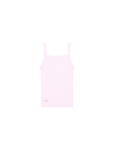 Womens Rib Square Neck Tank Top—Light Lilac