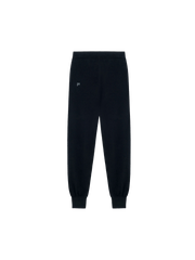 Mens Recycled Cashmere Track Pants—black