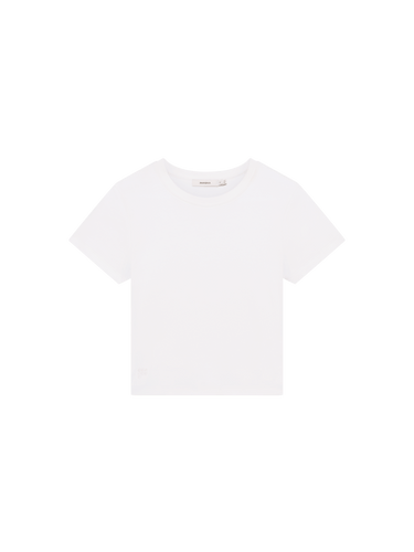 Womens Cropped T-Shirt—Off-White