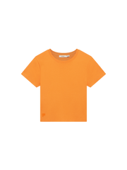 Womens Cropped T-Shirt—Saffron Orange