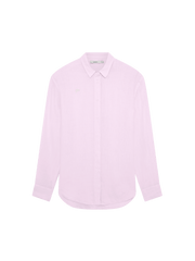Womens Linen Overshirt—Light Lilac