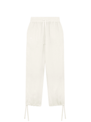 Womens Linen Trousers—Bone White
