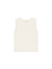 Mens Sleeveless T-Shirt—Bone White