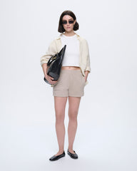 Womens Cropped T-Shirt—Off-White
