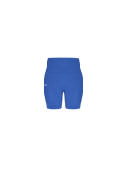 Womens 99% Bio-Based Compressive Shorts—Gaia Blue