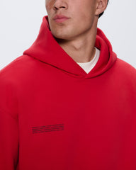 Mens 365 Heavyweight Hoodie—Goji Red