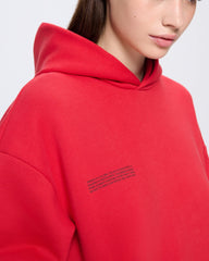 Womens 365 Heavyweight Hoodie—Goji Red