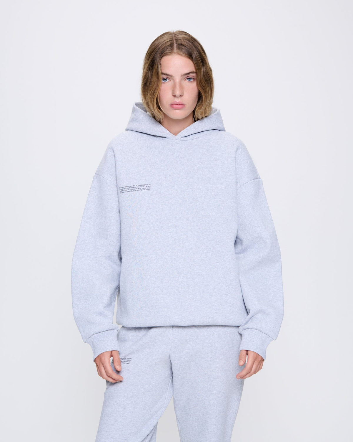 Womens 365 Heavyweight Hoodie—grey marl