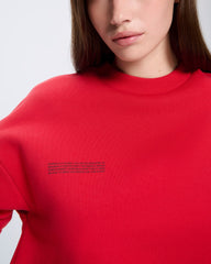 Womens 365 Heavyweight Sweatshirt—Goji Red