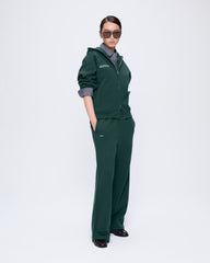 Womens 365 Heavyweight Two-Way Zip-Through Hoodie—Foliage Green
