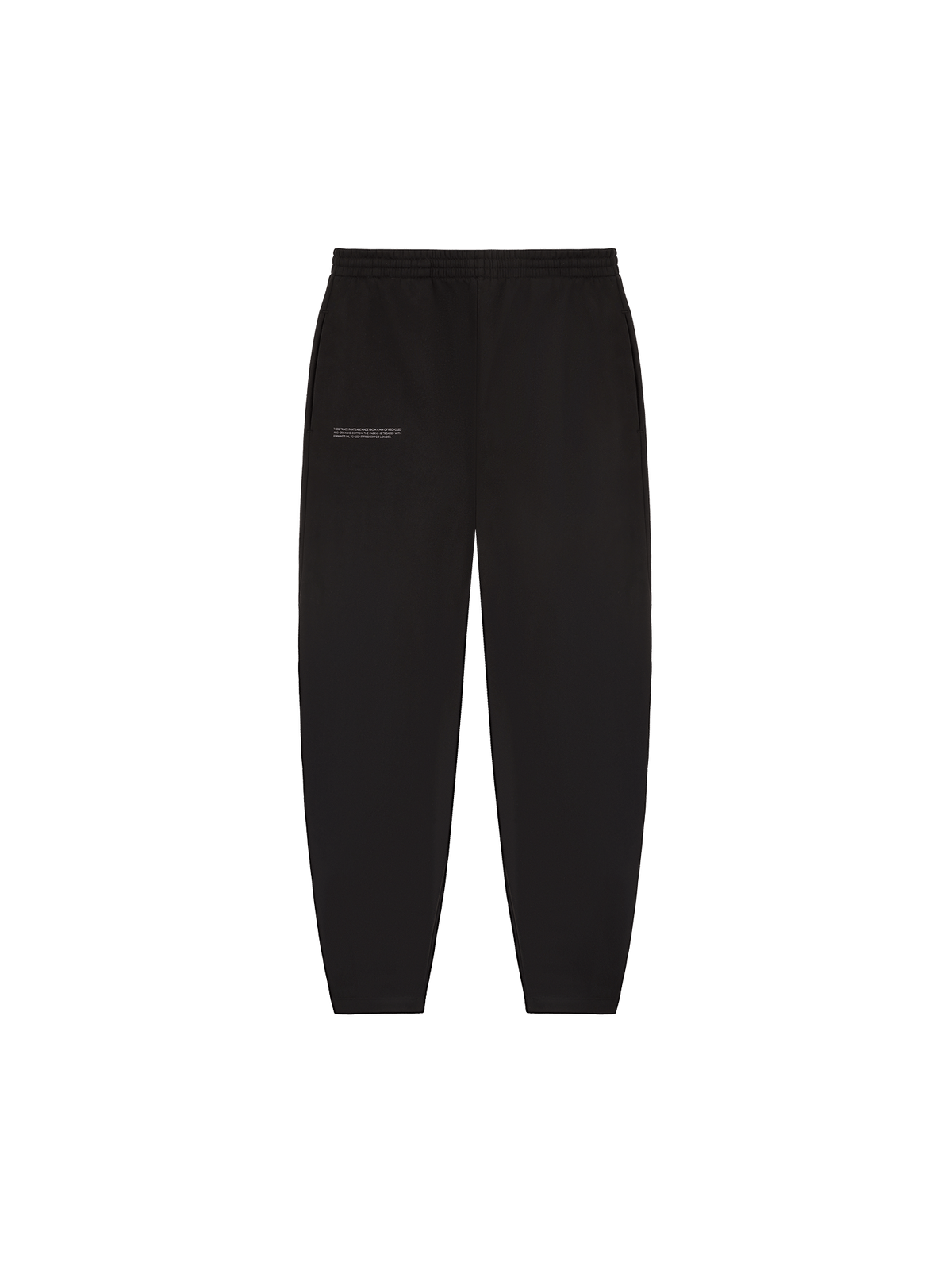 Womens Heavyweight Barrel-Leg Track Pants—black