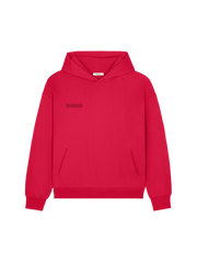 Womens 365 Midweight Hoodie—Goji red