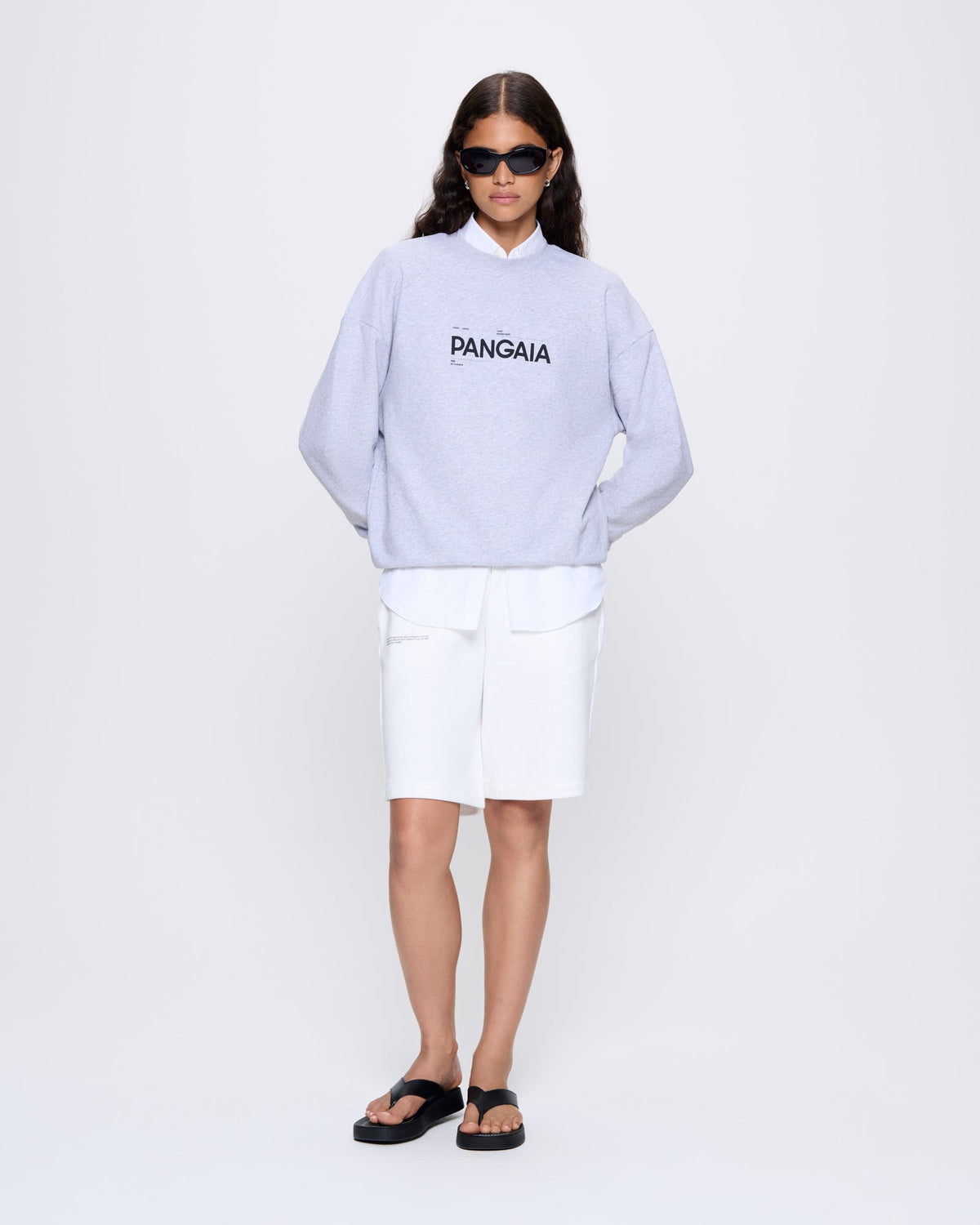Womens 365 Midweight Long Shorts—off-white