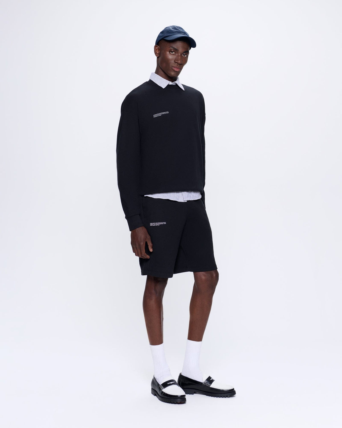 Mens 365 Midweight Long Shorts—black
