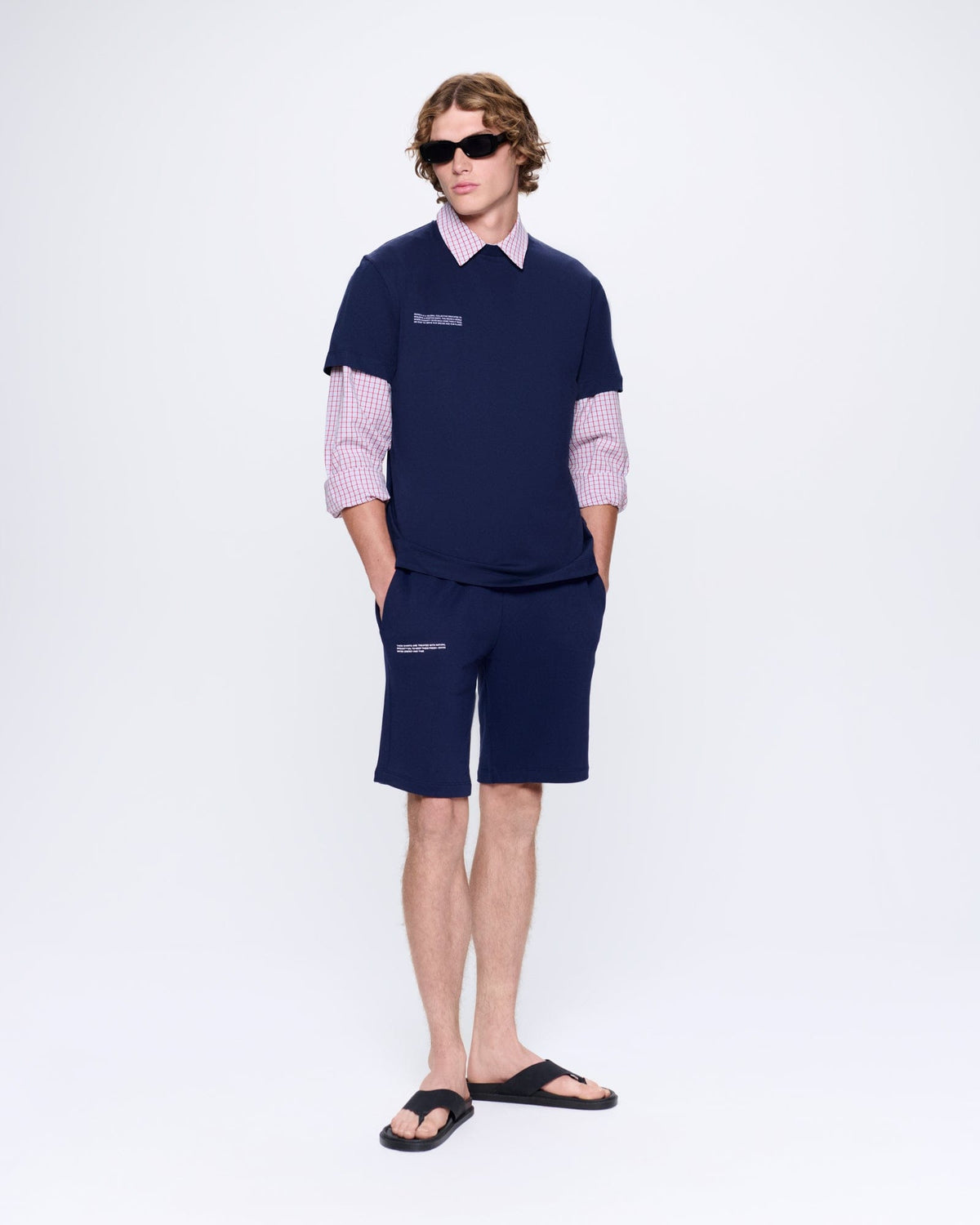Mens 365 Midweight Long Shorts—navy