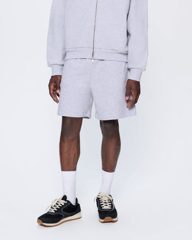 Mens 365 Midweight Mid Length Shorts—grey marl