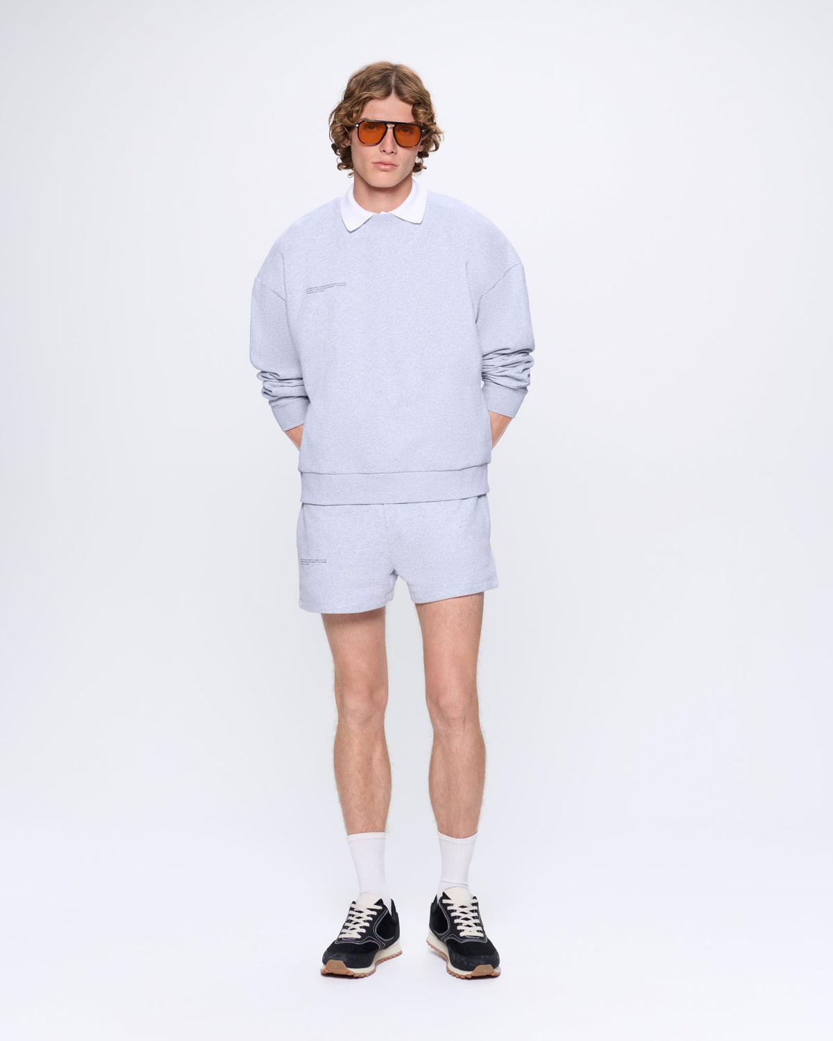 Mens 365 Midweight Shorts—grey marl