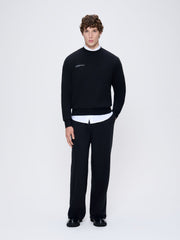Mens 365 Midweight Straight Leg Track Pants—black