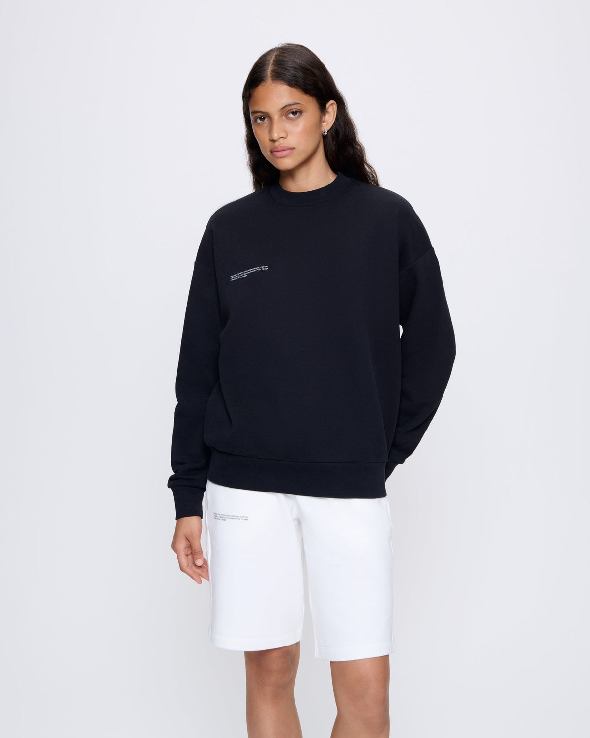 Womens 365 Midweight Sweatshirt—black
